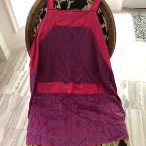Fernando Sanette apron pink purple peach NWT